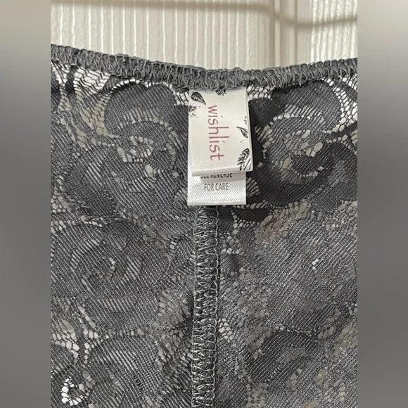 WISHLIST Gray Bralette All Lace Size XL - Picture 4 of 7